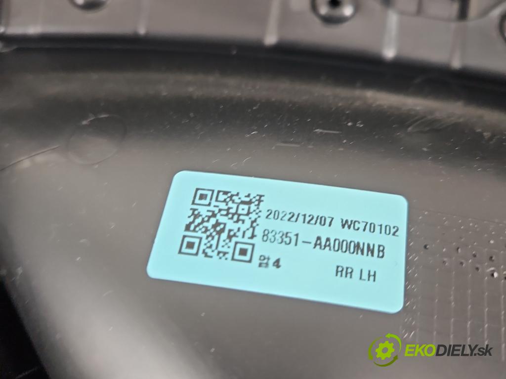Hyundai Elantra VII 2020- 1.6 16V manual 90.2 kW 1598 cm3 4- Čalounictví: dvere zadné ľavé 83351-AA000