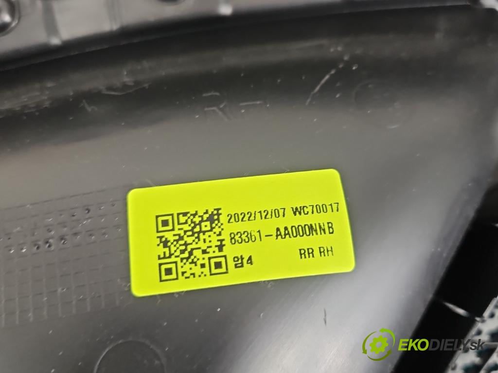 Hyundai Elantra VII 2020- 1.6 16V manual 90.2 kW 1598 cm3 4- Čalounictví: dvere zadné pravé 83361-AA000