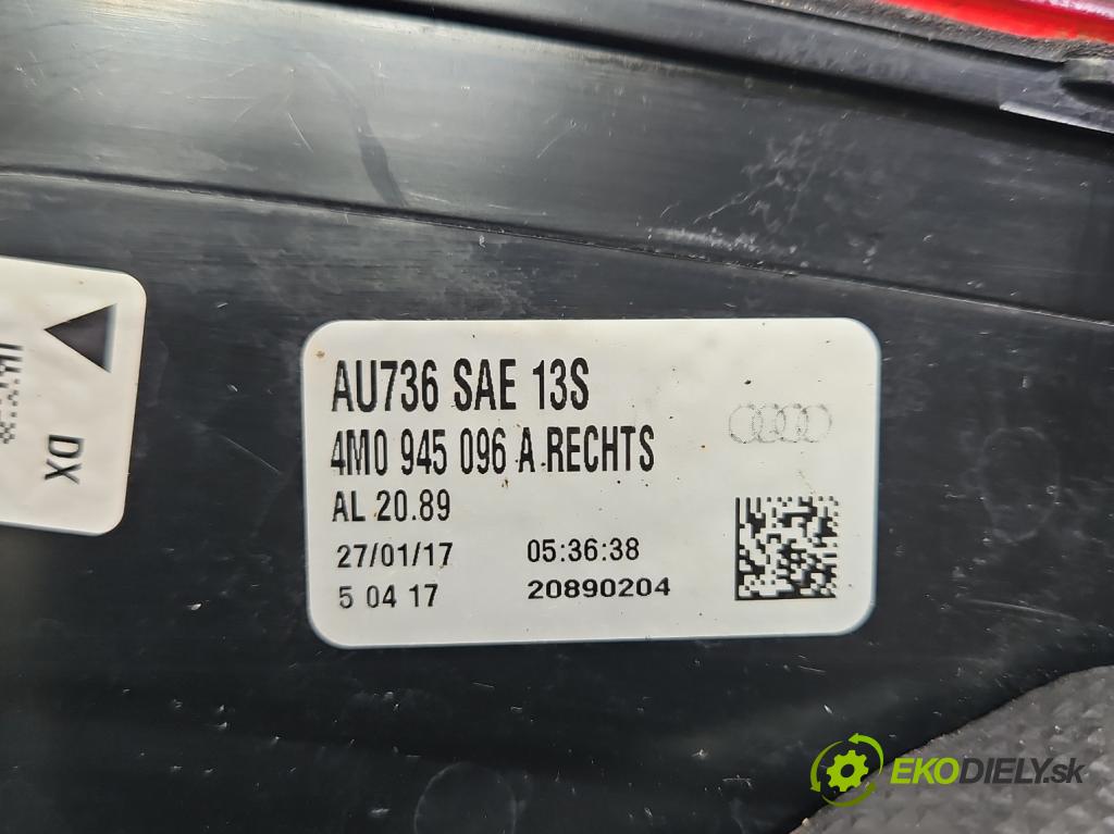 Audi Q7 2015- 3.0 TFSI 333KM: automatic 245 kW 2995 cm3 5- svetlo / reflektor zadné pravé nárazník 4M0945096A
