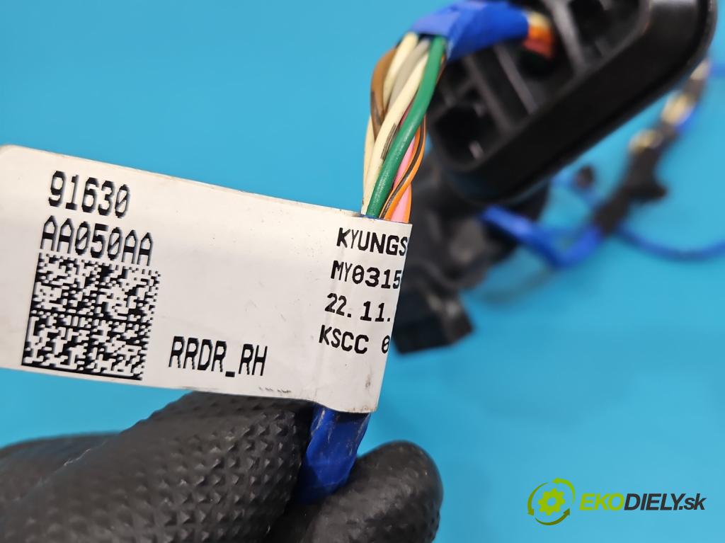 Hyundai Elantra VII 2020- 1.6 16V manual 90.2 kW 1598 cm3 4- Zväzok: dvere zadné pravých 91630-AA050