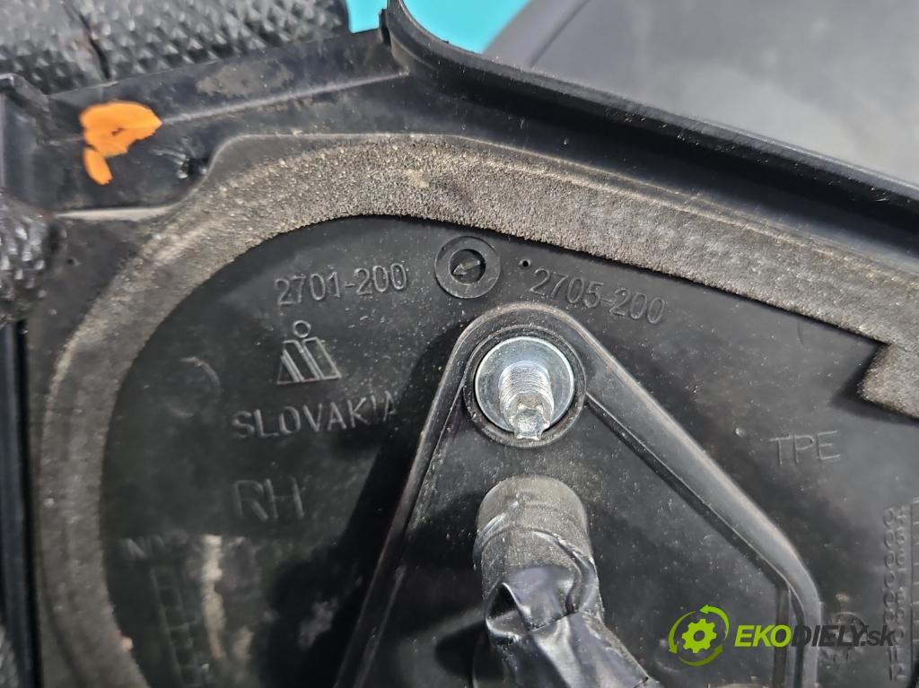 Toyota Yaris II 2005-2011 1.0 vvti 69KM manual 51 kW 998 cm3 3- zrkadlo pravé  (Kľučka dverí ostatné)