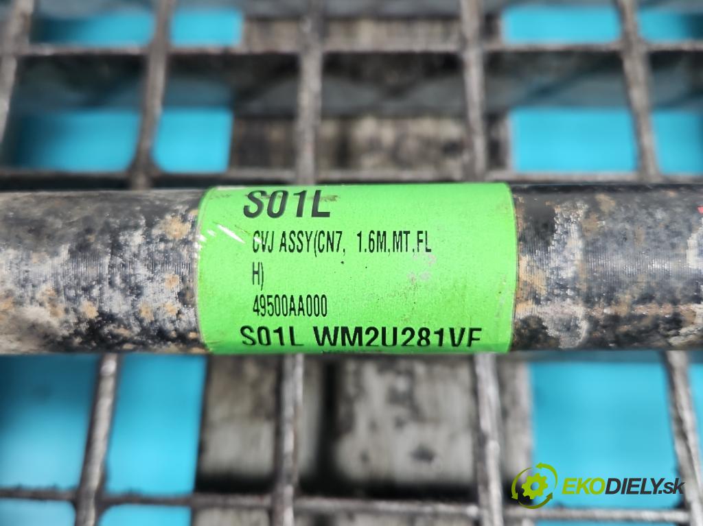 Hyundai Elantra VII 2020- 1.6 16V manual 90.2 kW 1598 cm3 4- poloos predné ľavé 49500AA000