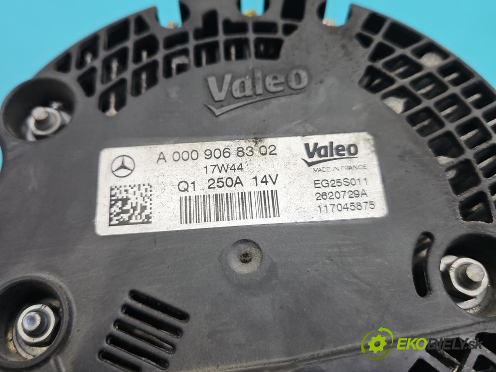 Mercedes E W213 2016-2023 2.0 CDI 194KM: automatic 143 kW 1950 cm3 4- Alternator A0009068302 (Alternátor)