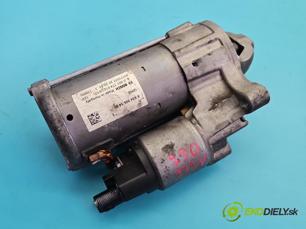 Mercedes E W213 2016-2023 2.0 CDI 194KM: automatic 143 kW 1950 cm3 4- štartér A6549061400 (Štartér)