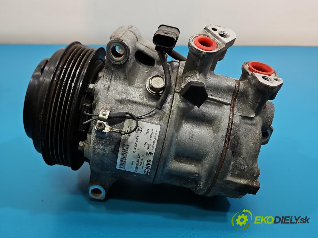 Mercedes E W213 2016-2023 2.0 CDI 194KM: automatic 143 kW 1950 cm3 4- Kompresor: klimatizácie A0008304500 (Kompresor klimatizácie)