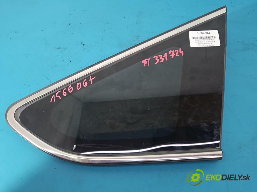 Hyundai Santa Fe III 2012–2018 2.4 GDI 190 hp automatic 140 kW 2359 cm3 5- sklo zadní pravé 