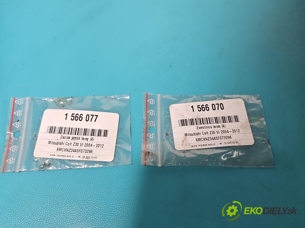 Mitsubishi Colt Z30 VI 2004-2012 1.3 16V 95 HP manual 70 kW 1332 cm3 5- brzdič predné ľavý  (Kľučka dverí ostatné)