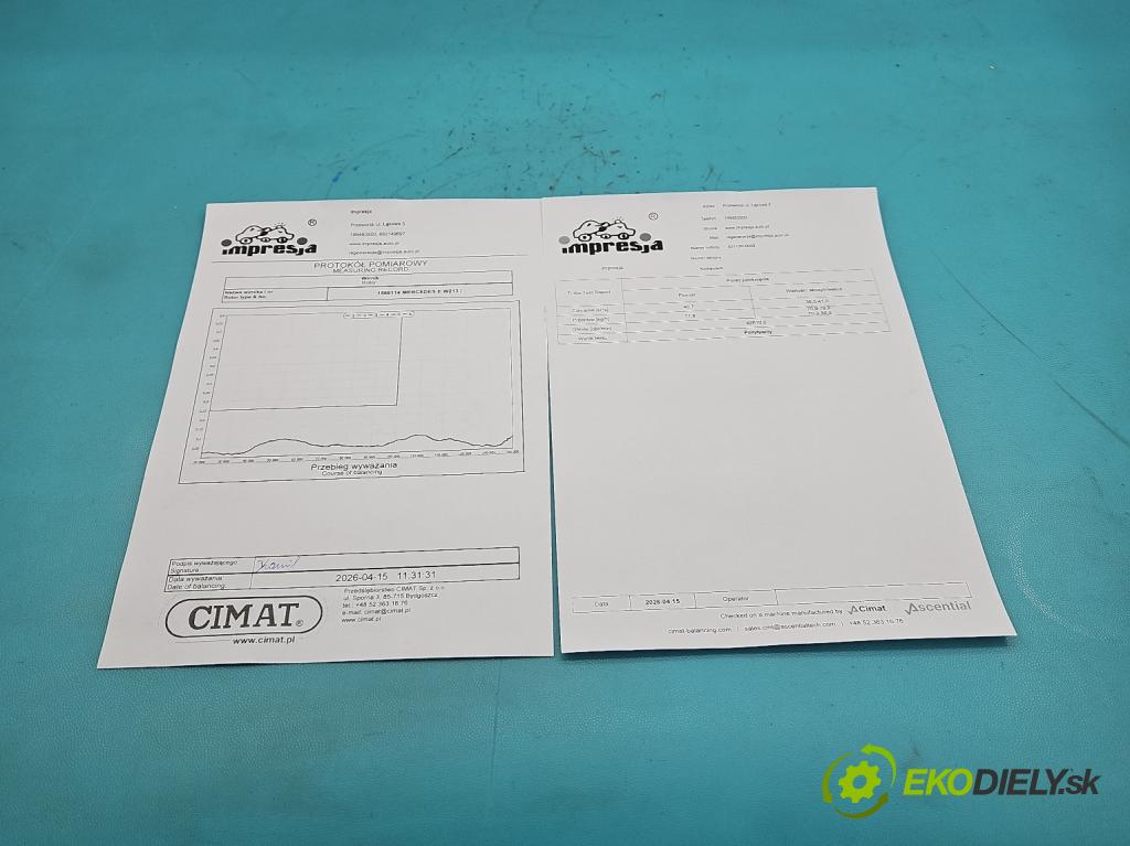 Mercedes E W213 2016-2023 2.0 CDI 194KM: automatic 143 kW 1950 cm3 4- turbodúchadlo, turbo repasovaná 831120-9