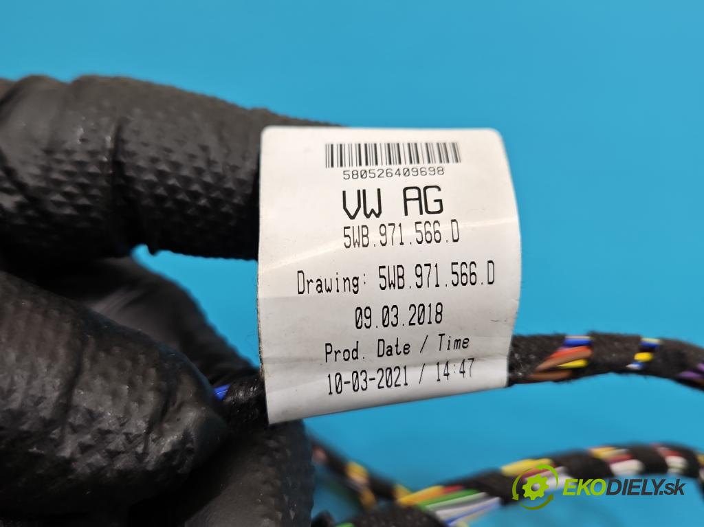 Skoda Octavia IV 2019- 2.0 TDI 116 HP manual 85 kW 1968 cm3 5- Zväzok: ostatné 5WB971566D