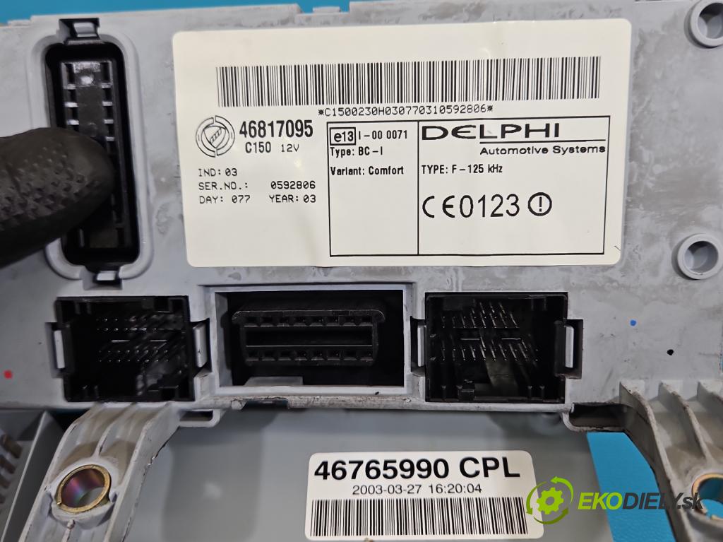 Fiat Albea 1.2 16V 80 HP manual 59 kW 1242 cm3 4- riadiaca jednotka motora 0261207490