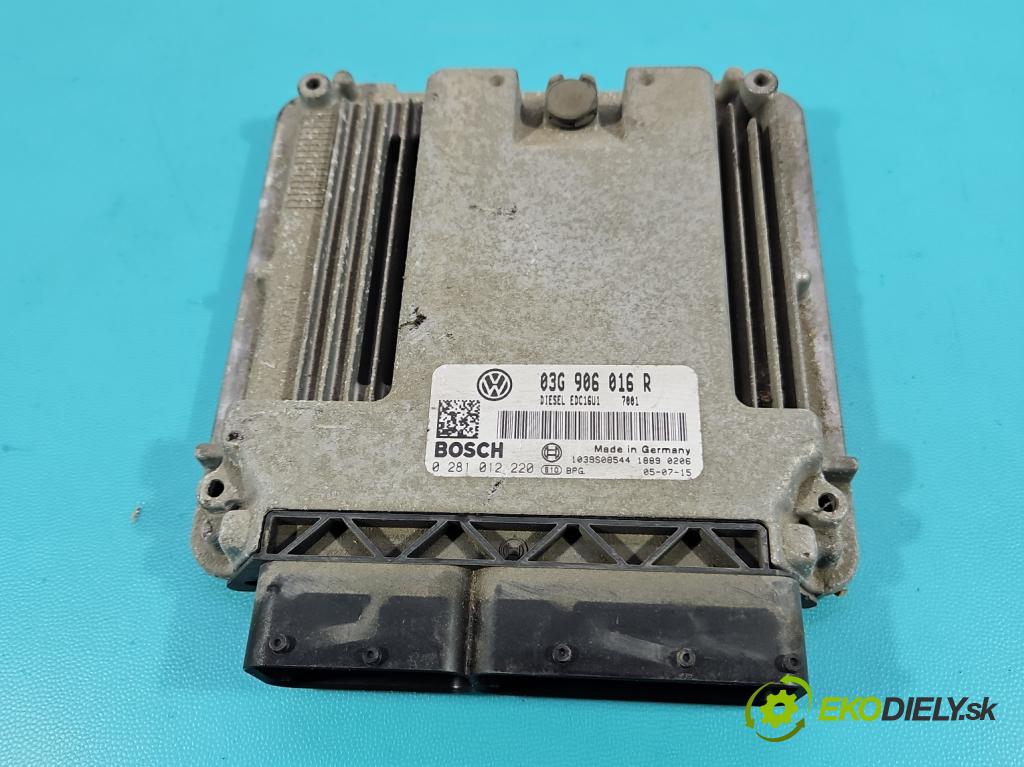 Vw Golf plus 1.9 tdi 105 HP manual 77 kW 1896 cm3 5- riadiaca jednotka motora 03G906016R