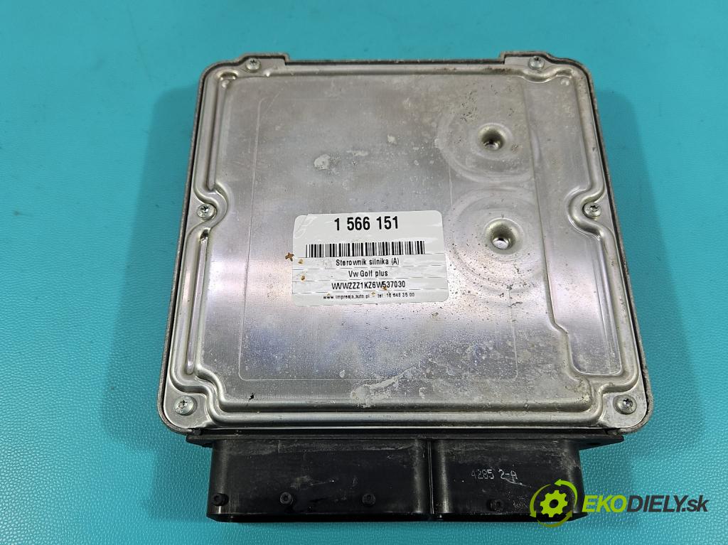 Vw Golf plus 1.9 tdi 105 HP manual 77 kW 1896 cm3 5- riadiaca jednotka motora 03G906016R