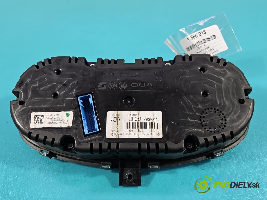 Skoda Roomster 1.4 16V 86 HP manual 63 kW 1390 cm3 5- prístrojovka/ budíky 5J0920801E (Prístrojová doska)