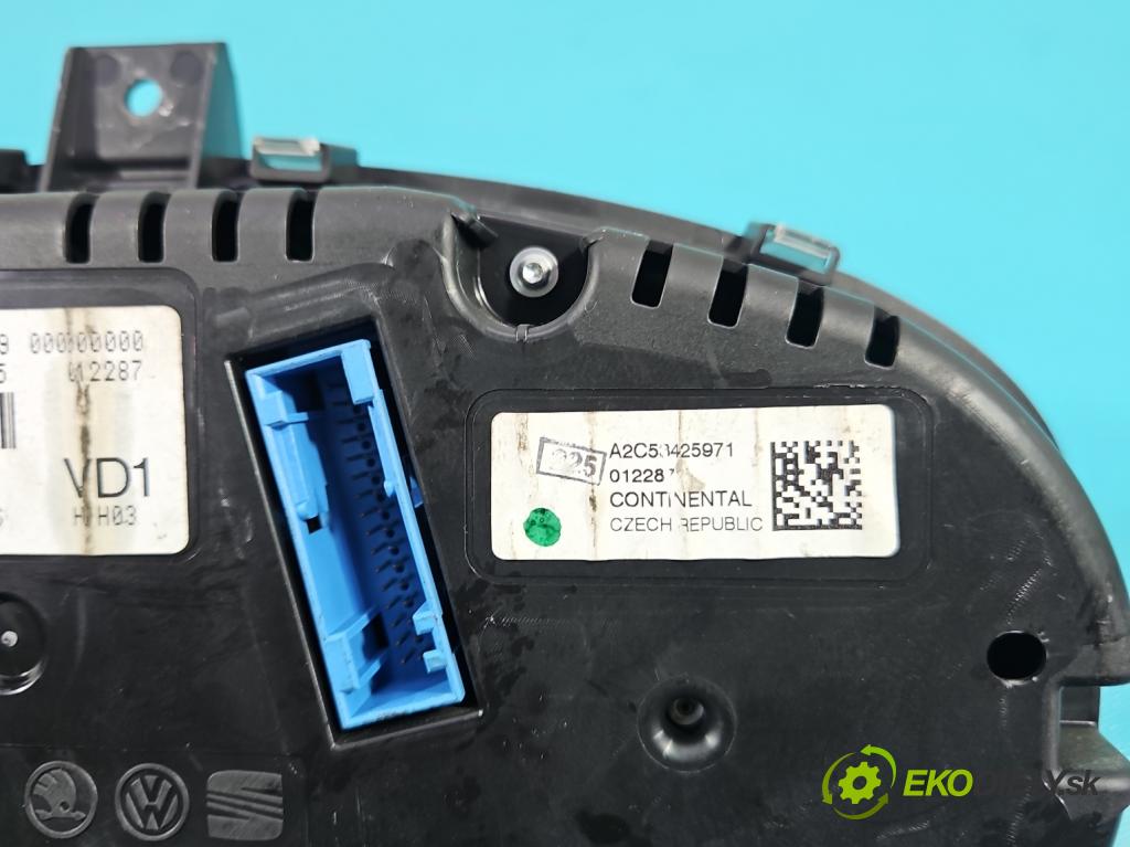 Skoda Roomster 1.4 16V 86 HP manual 63 kW 1390 cm3 5- prístrojovka/ budíky 5J0920801E (Prístrojová doska)