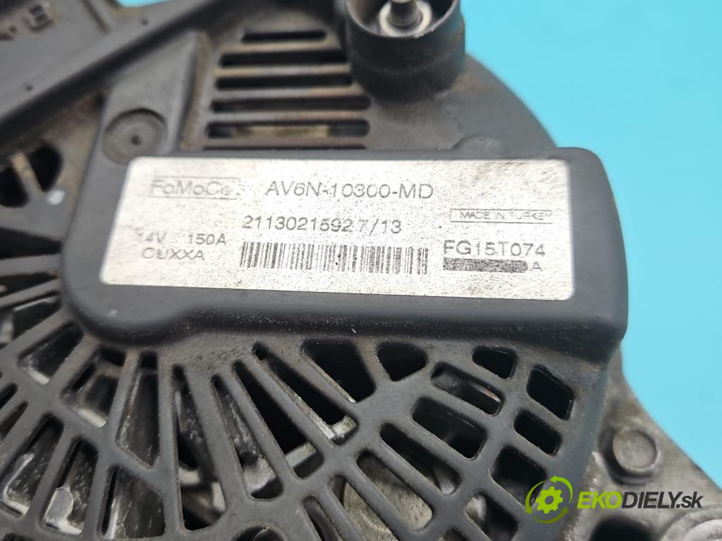 Ford Focus Mk3 2010-2018 1.6 tdci 105 HP manual 77 kW 1560 cm3 5- Alternator AV6N-10300-MD (Alternátor)