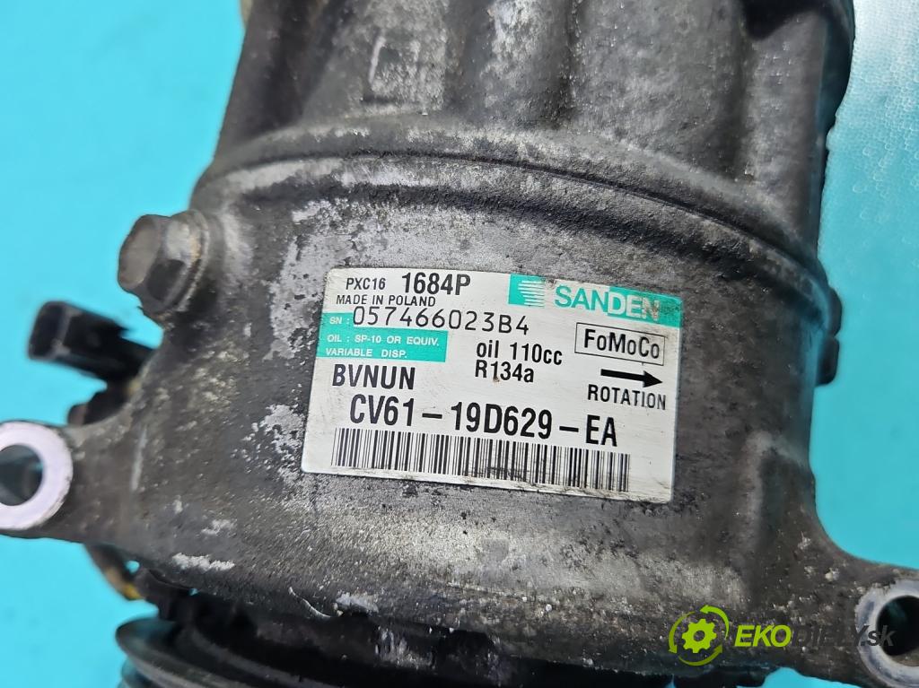 Ford Focus Mk3 2010-2018 1.6 tdci 105 hp manual 77 kW 1560 cm3 5- Kompresor: klíma CV61-19D629-EA (Kompresor klimatizace)