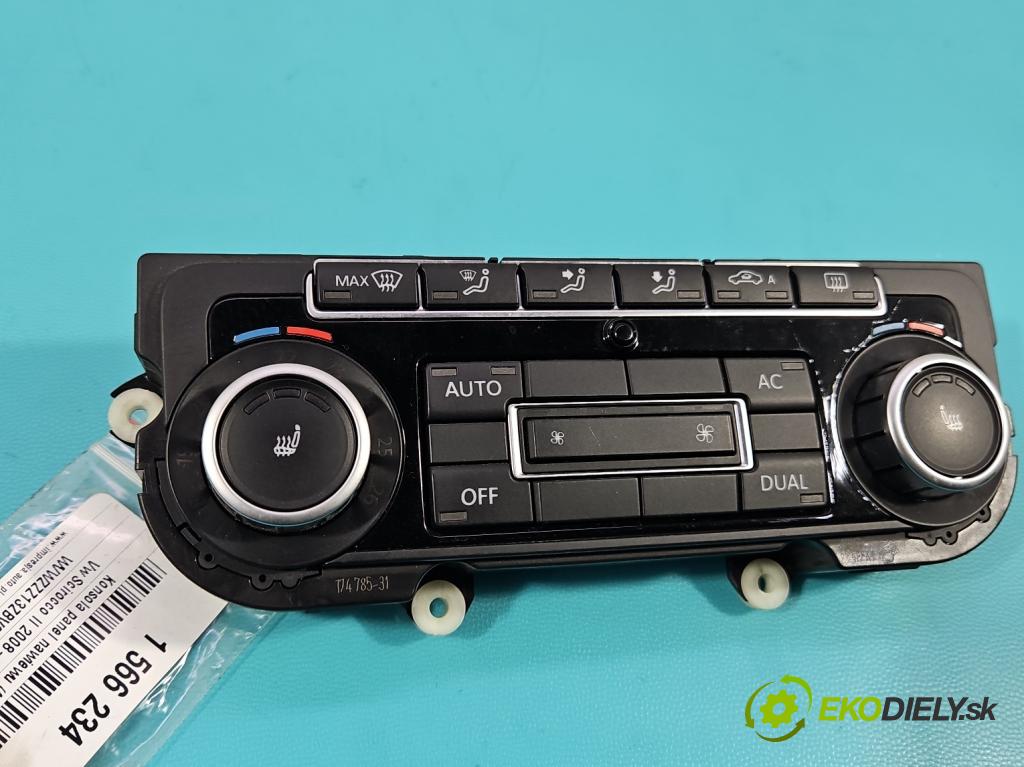 Vw Scirocco II 2008-2017 1.4 TSI 122 hp manual 90 kW 1390 cm3 3- palubní deska panel topení 5K0907044BT