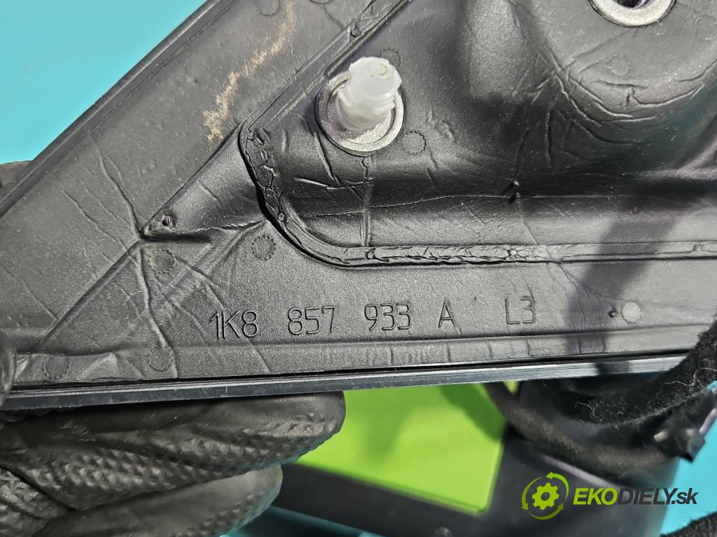 Vw Scirocco II 2008-2017 1.4 TSI 122 HP manual 90 kW 1390 cm3 3- zrkadlo ľavé 1K8857933A (Kľučka dverí ostatné)