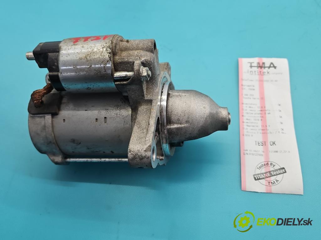 Toyota Yaris II 2005-2011 1.0 vvti 69KM manual 51 kW 998 cm3 3- štartér  (Štartér)