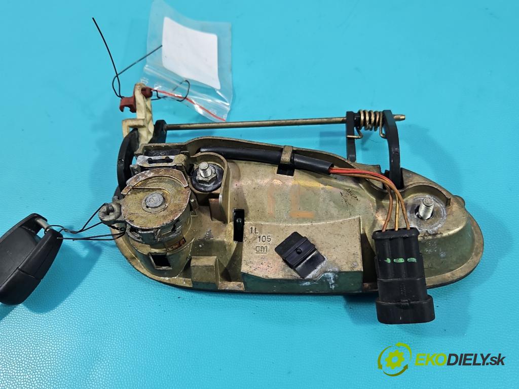 Opel Omega B 1994-2003 3.0 V6 211KM automatic 155 kW 2962 cm3 4- rukoväť predné ľavé mimo:  (Kľučka dverí vonkajšia predná ľavá)