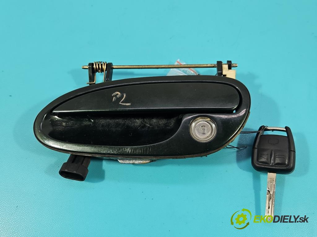 Opel Omega B 1994-2003 3.0 V6 211KM automatic 155 kW 2962 cm3 4- rukoväť predné ľavé mimo:  (Kľučka dverí vonkajšia predná ľavá)