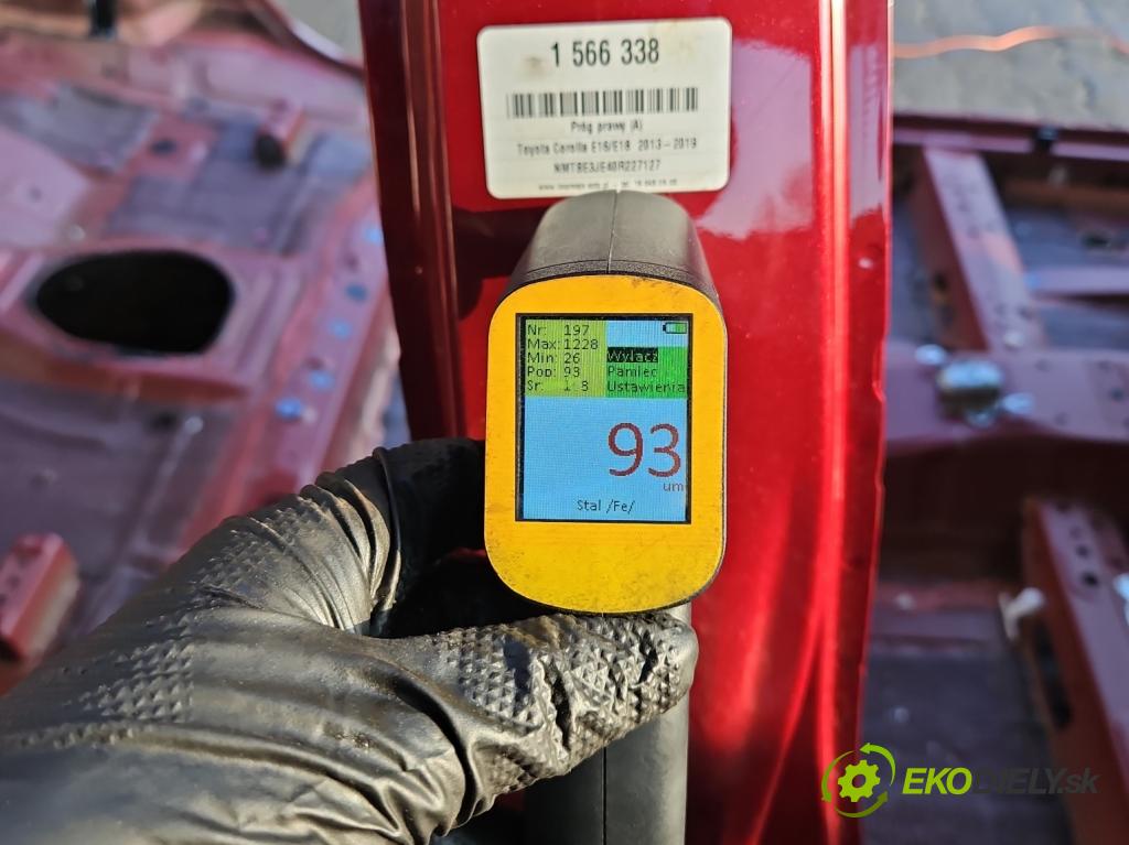 Toyota Corolla E16/E18  2013-2019 1.6 16V 132  HP manual 97 kW 1598 cm3 4- Práh: pravý  (Karoséria ostatné)