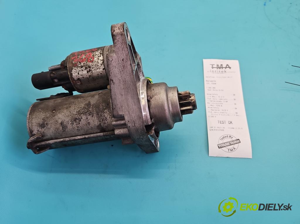 Seat Ibiza IV 6J 2008-2017 1.2 12V 69KM manual 51 kW 1198 cm3 3- štartér D6GS12 (Štartér)