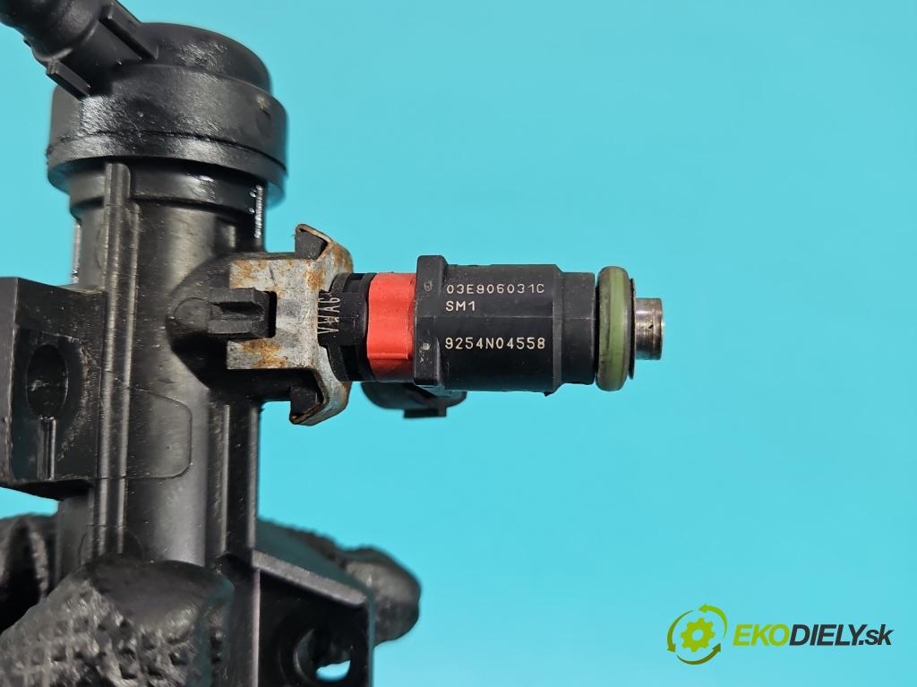 Seat Ibiza IV 6J 2008-2017 1.2 12V 69KM manual 51 kW 1198 cm3 3- vstrek 03E906031C (Vstrekovač paliva)