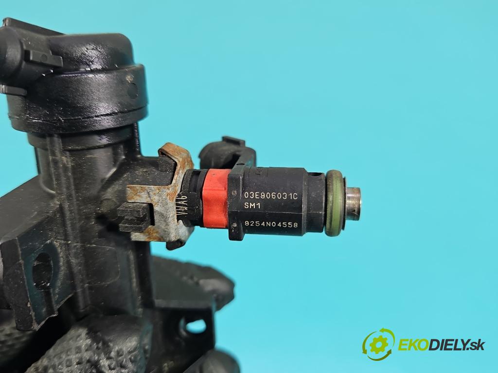 Seat Ibiza IV 6J 2008-2017 1.2 12V 69KM manual 51 kW 1198 cm3 3- vstrek 03E906031C (Vstrekovač paliva)