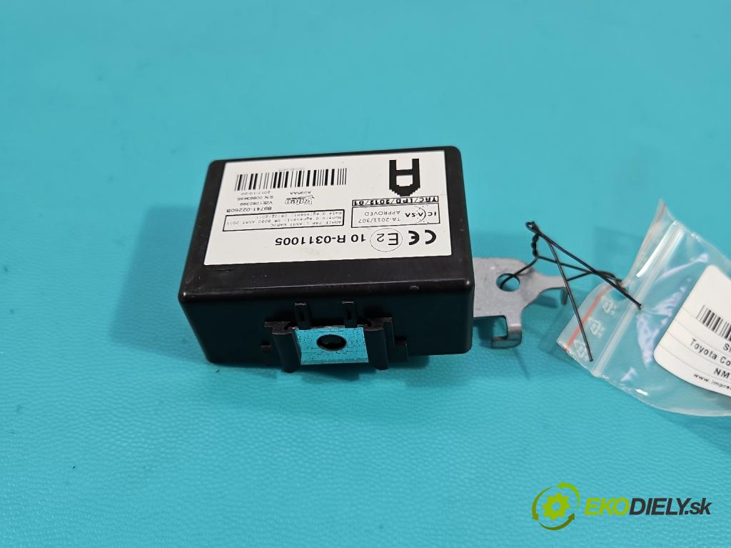 Toyota Corolla E16/E18  2013-2019 1.6 16V 132  HP manual 97 kW 1598 cm3 4- riadiaca jednotka ostatné 89741-02260B