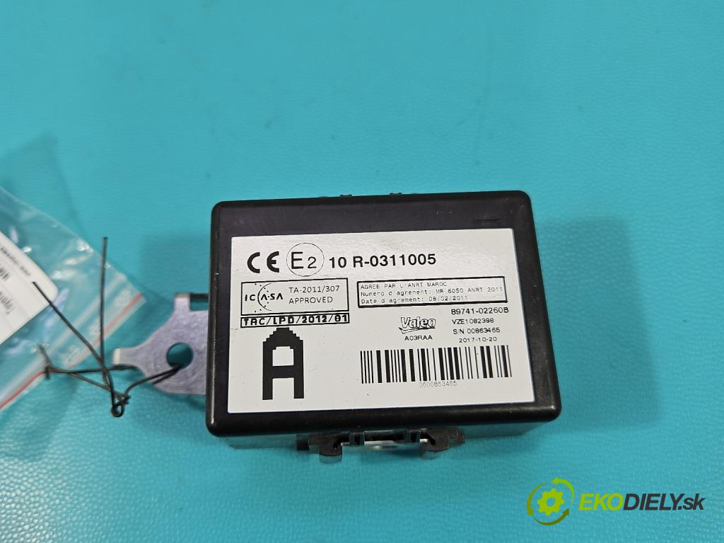 Toyota Corolla E16/E18  2013-2019 1.6 16V 132  HP manual 97 kW 1598 cm3 4- riadiaca jednotka ostatné 89741-02260B