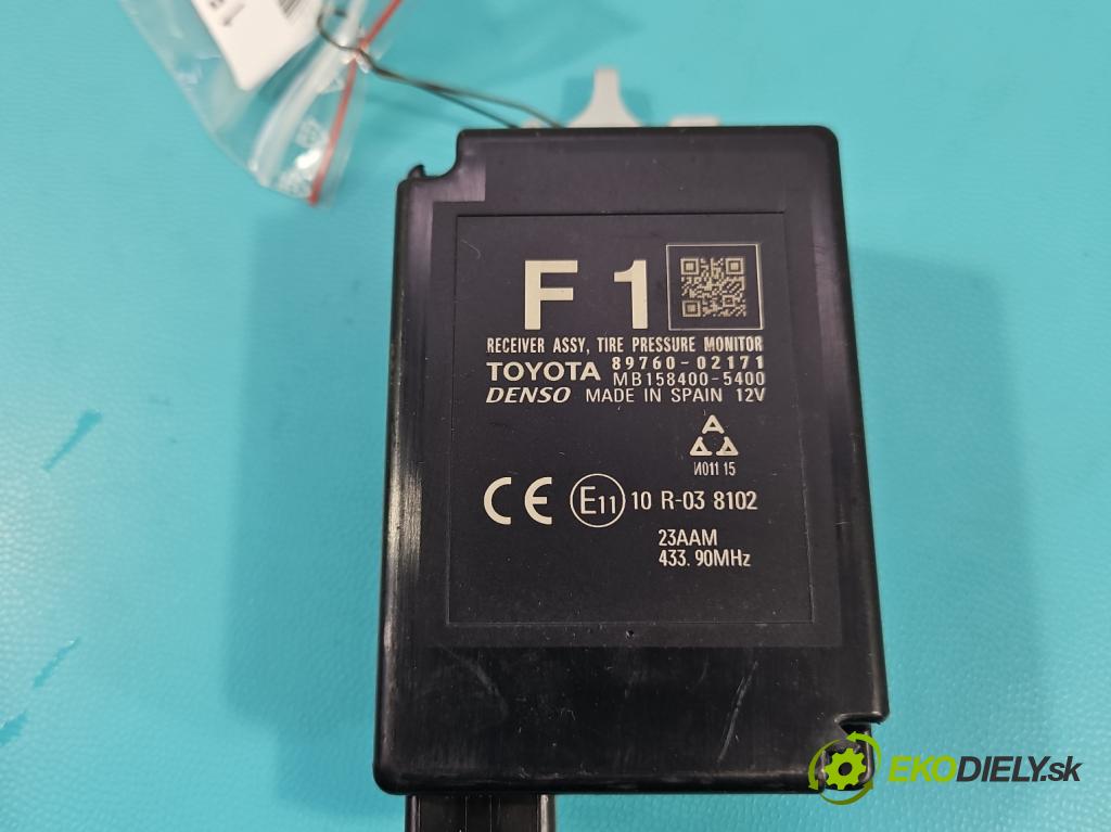 Toyota Corolla E16/E18  2013-2019 1.6 16V 132 hp manual 97 kW 1598 cm3 4- řídící jednotka 89760-02171