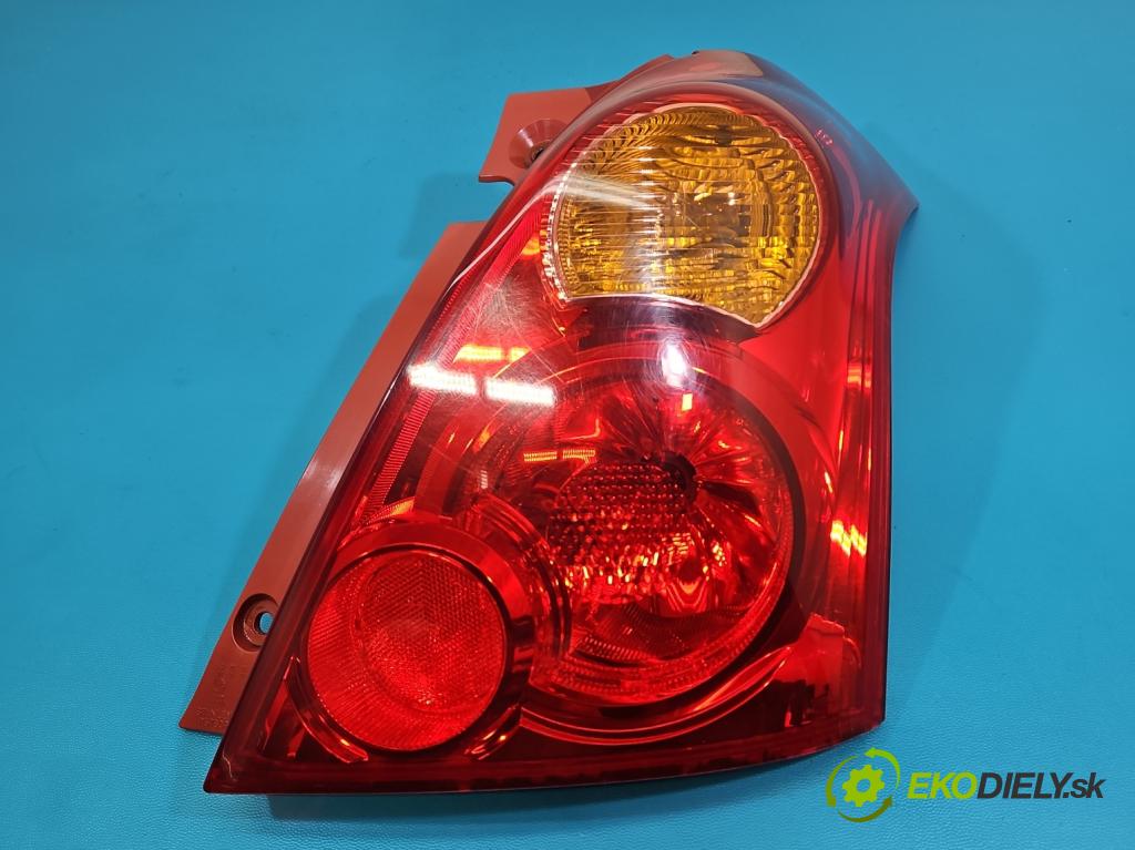 Suzuki Swift Mk6 2005-2010 1.6 16V 125 HP manual 92 kW 1586 cm3 3- svetlo / reflektor zadné pravé  (Kľučka dverí ostatné)