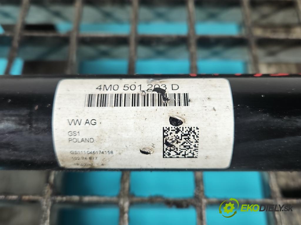 Audi Q7 2015- 3.0 TFSI CRE: 333KM: automatic 245 kW 2995 cm3 5- poloos zadné pravé 4M0501203D