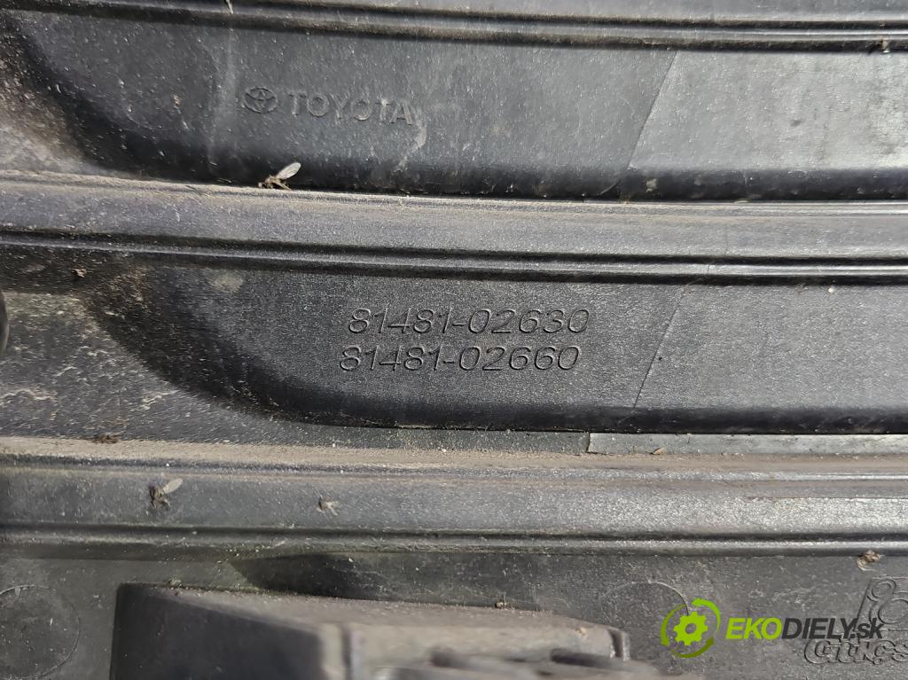 Toyota Corolla E16/E18  2013-2019 1.6 16V 132  HP manual 97 kW 1598 cm3 4- blenda mriežka: nárazník pravé 81481-02630
