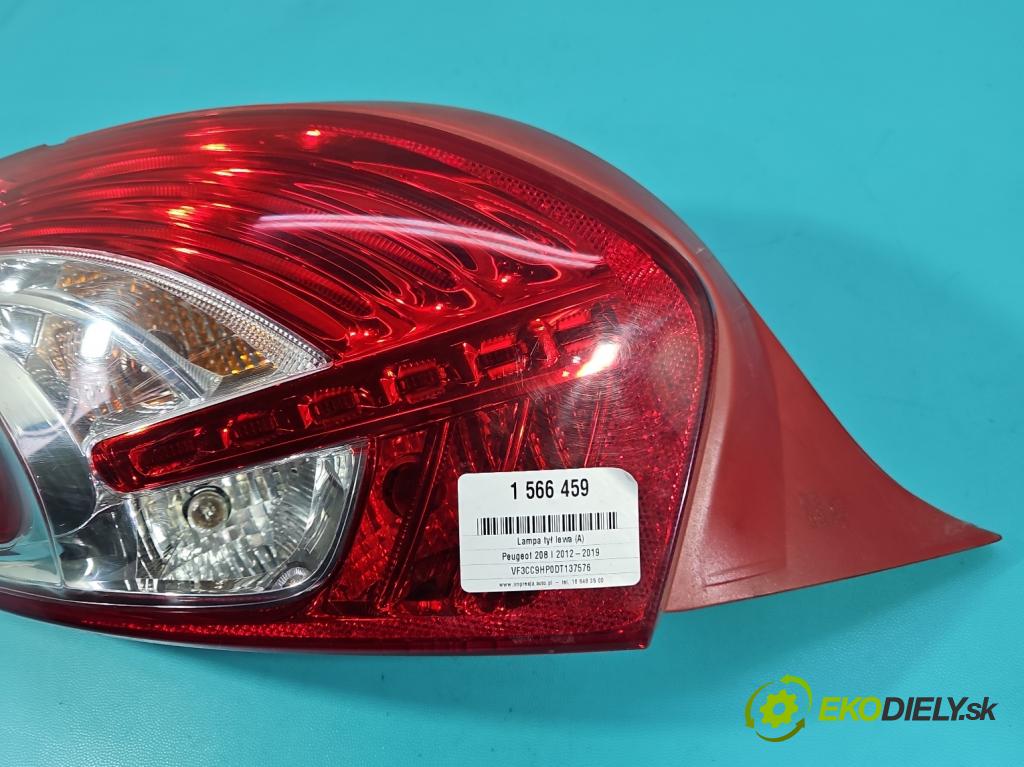 Peugeot 208 I 2012-2019 1.6 hdi 92 HP manual 68 kW 1560 cm3 5- svetlo / reflektor zadné ľavé 9672628280-02 (Kľučka dverí ostatné)