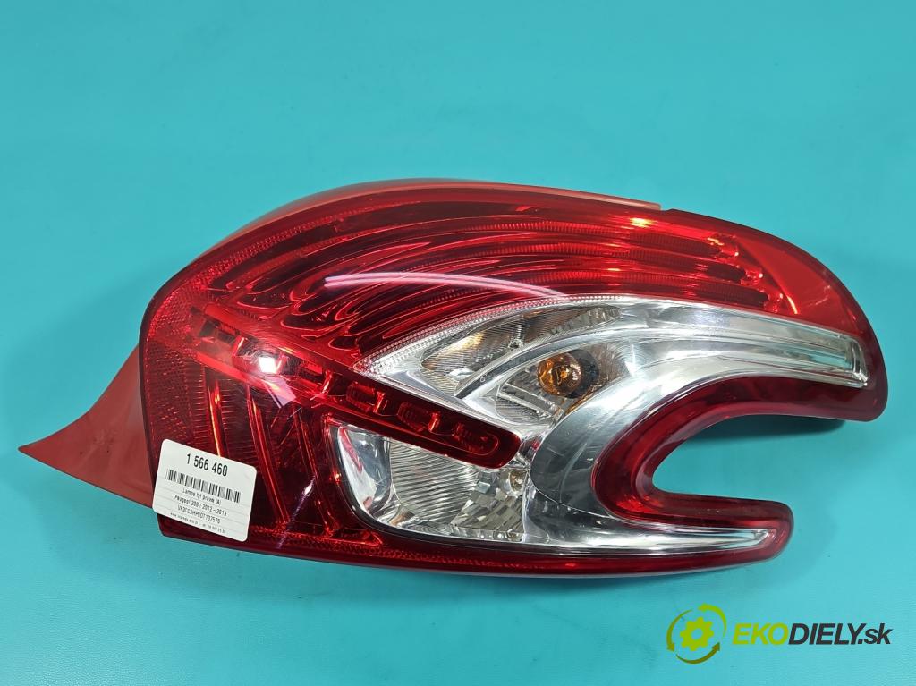 Peugeot 208 I 2012-2019 1.6 hdi 92 HP manual 68 kW 1560 cm3 5- svetlo / reflektor zadné pravé 9672628380 (Kľučka dverí ostatné)