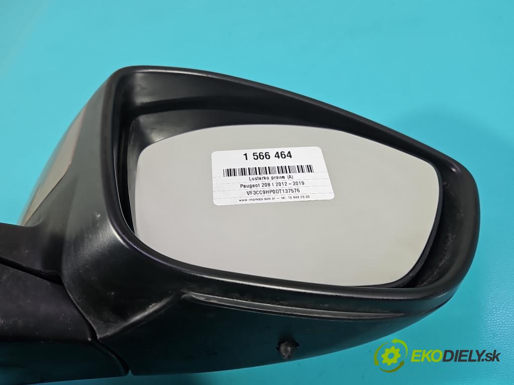 Peugeot 208 I 2012-2019 1.6 hdi 92 HP manual 68 kW 1560 cm3 5- zrkadlo pravé  (Kľučka dverí ostatné)