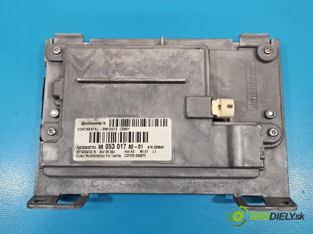 Peugeot 208 I 2012-2019 1.6 hdi 92 HP manual 68 kW 1560 cm3 5- Zobrazit: 9805301780-01 (Prístrojová doska)