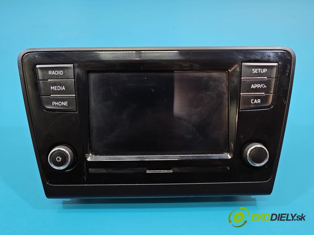 Skoda Rapid 2012-2019 1.4 tdi 90 HP manual 66 kW 1422 cm3 5- Radio originál 5JA035871C