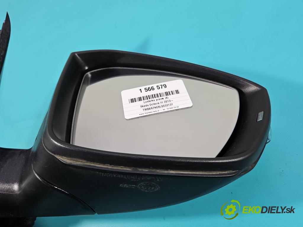 Skoda Octavia III 2013- 1.5 TSI 150 HP manual 110 kW 1498 cm3 5- zrkadlo pravé 5E0957538A (Kľučka dverí ostatné)