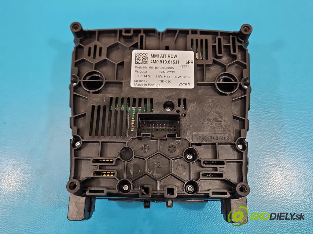 Audi Q7 2015- 3.0 TFSI 333KM: automatic 245 kW 2995 cm3 5- Přepínač rádia nebo navigace: 4M0919615H