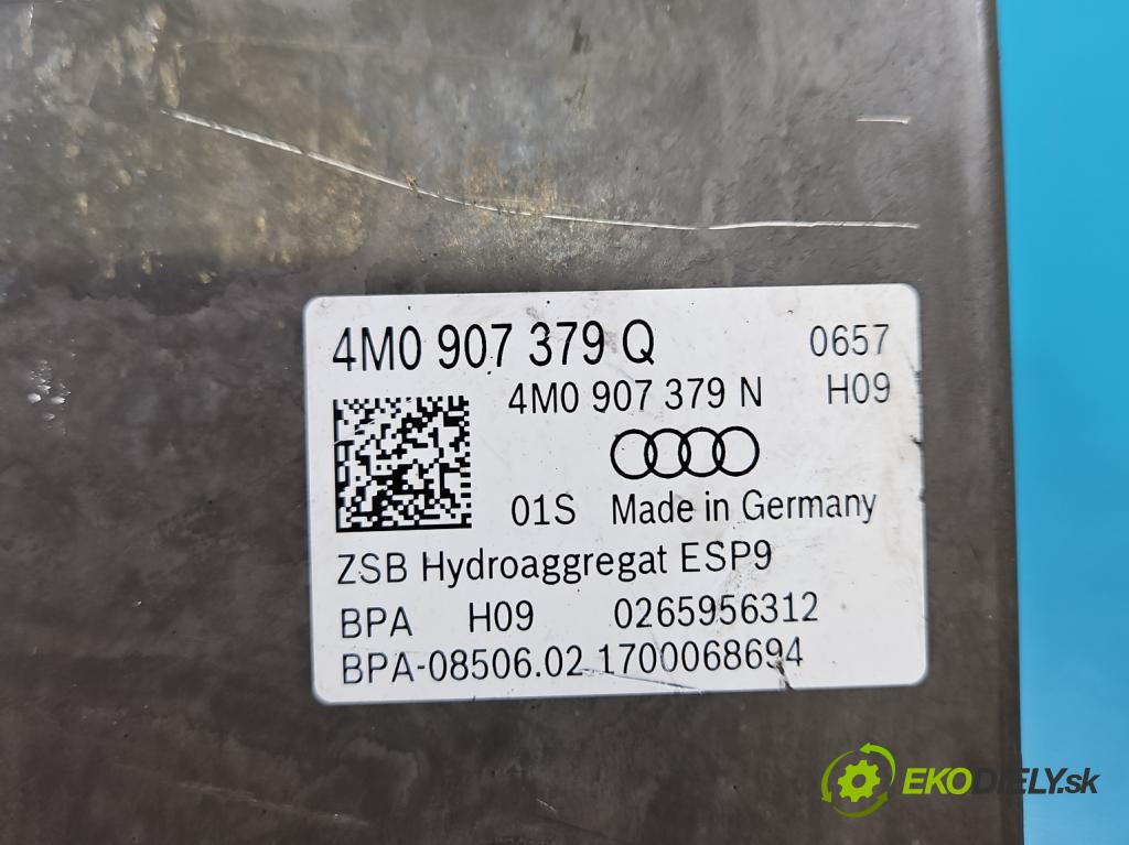 Audi Q7 2015- 3.0 TFSI CRE: 333KM: automatic 245 kW 2995 cm3 5- čerpadlo abs 4M0907379Q (Pumpa ABS)