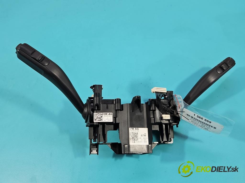 Vw Scirocco II 2008-2017 1.4 TSI 122 HP manual 90 kW 1390 cm3 3- prepínač komplex: 5K0953521BL (Prepínacie páčky pod volantom)