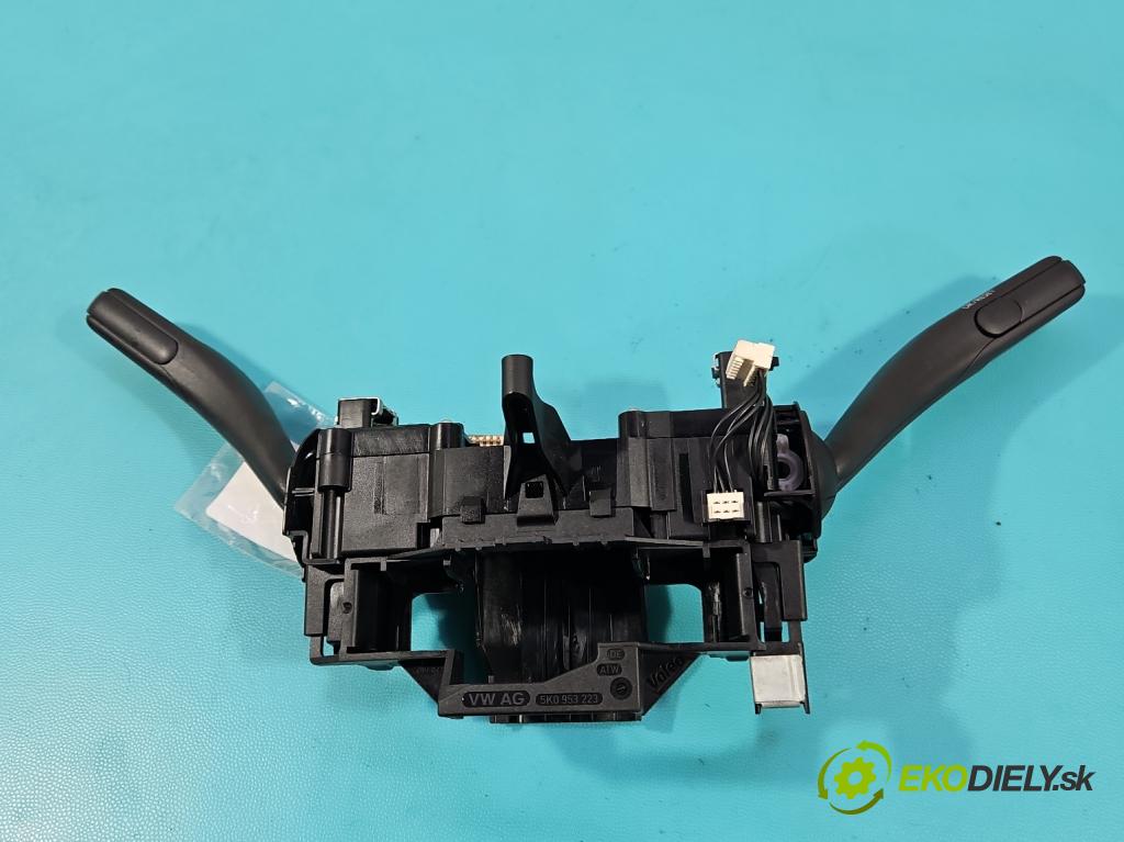 Vw Scirocco II 2008-2017 1.4 TSI 122 HP manual 90 kW 1390 cm3 3- prepínač komplex: 5K0953521BL (Prepínacie páčky pod volantom)