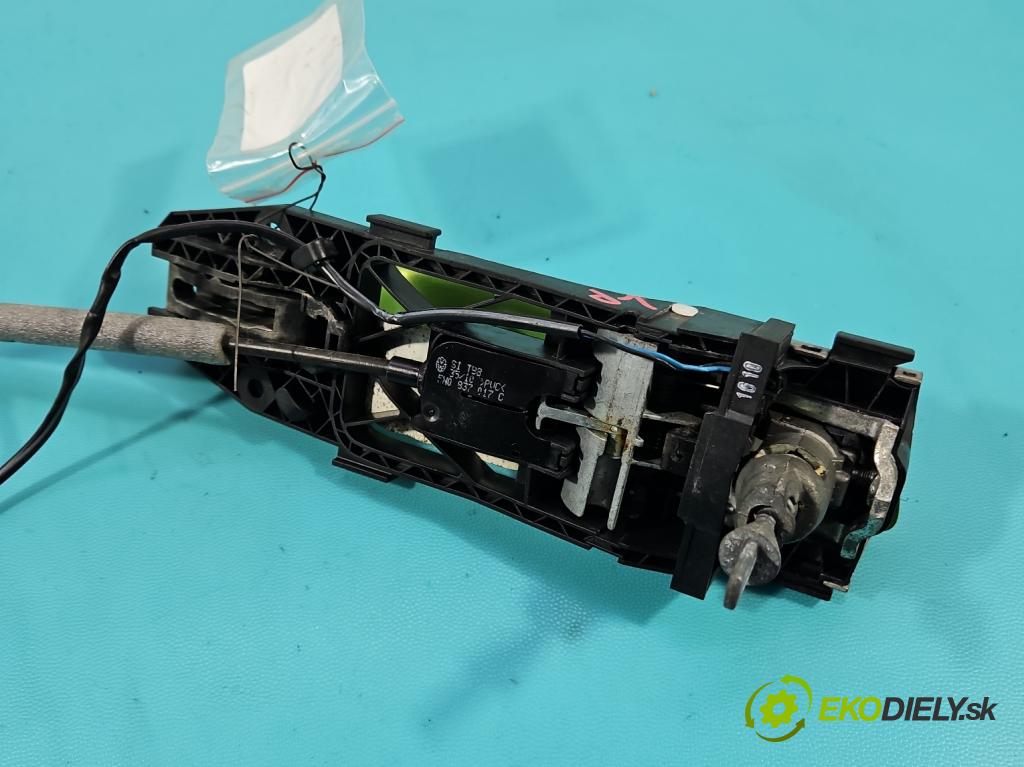 Vw Scirocco II 2008-2017 1.4 TSI 122 HP manual 90 kW 1390 cm3 3- rukoväť predné ľavé mimo: 1K8837885F (Kľučka dverí vonkajšia predná ľavá)