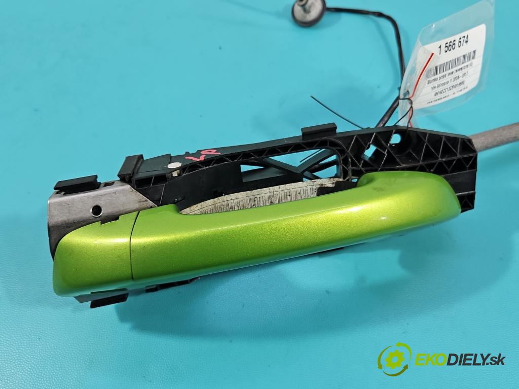 Vw Scirocco II 2008-2017 1.4 TSI 122 HP manual 90 kW 1390 cm3 3- rukoväť predné ľavé mimo: 1K8837885F (Kľučka dverí vonkajšia predná ľavá)