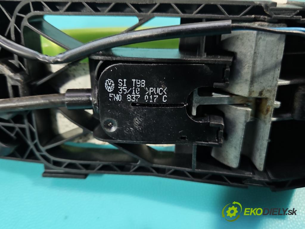 Vw Scirocco II 2008-2017 1.4 TSI 122 HP manual 90 kW 1390 cm3 3- rukoväť predné ľavé mimo: 1K8837885F (Kľučka dverí vonkajšia predná ľavá)