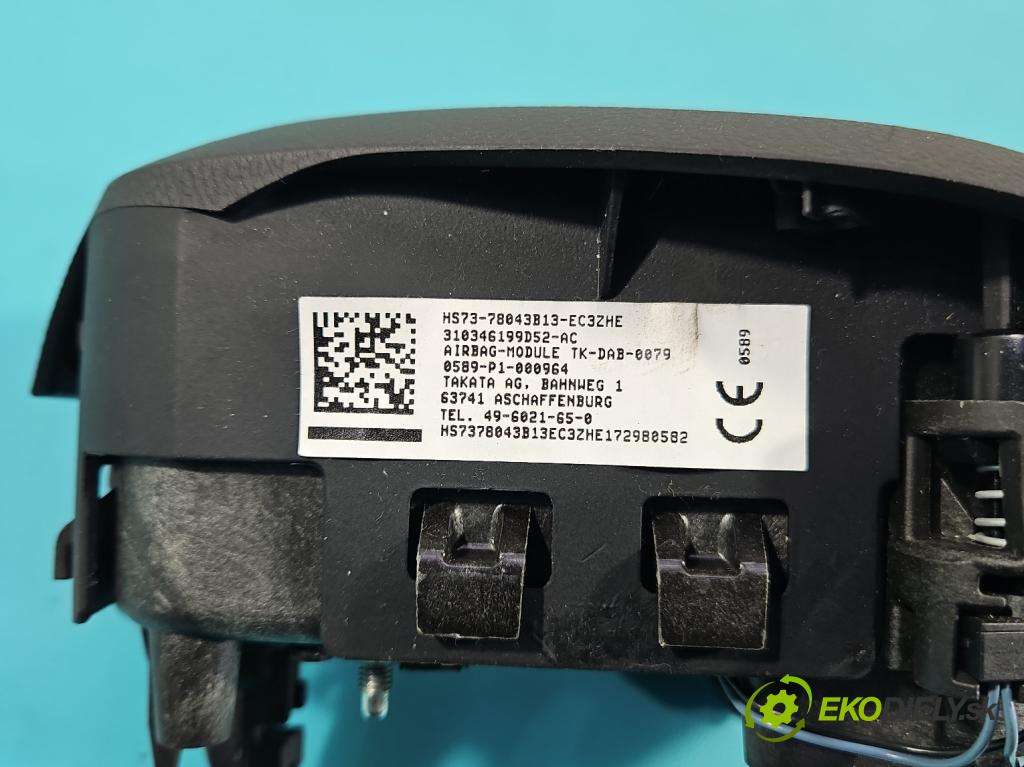 Ford Mondeo Mk5 2014-2022 2.0 16V 140 hp automatic 103 kW 1999 cm3 4- Polštář: vzduch: Řidič: HS73-78043B13-EC3ZHE (Airbag)