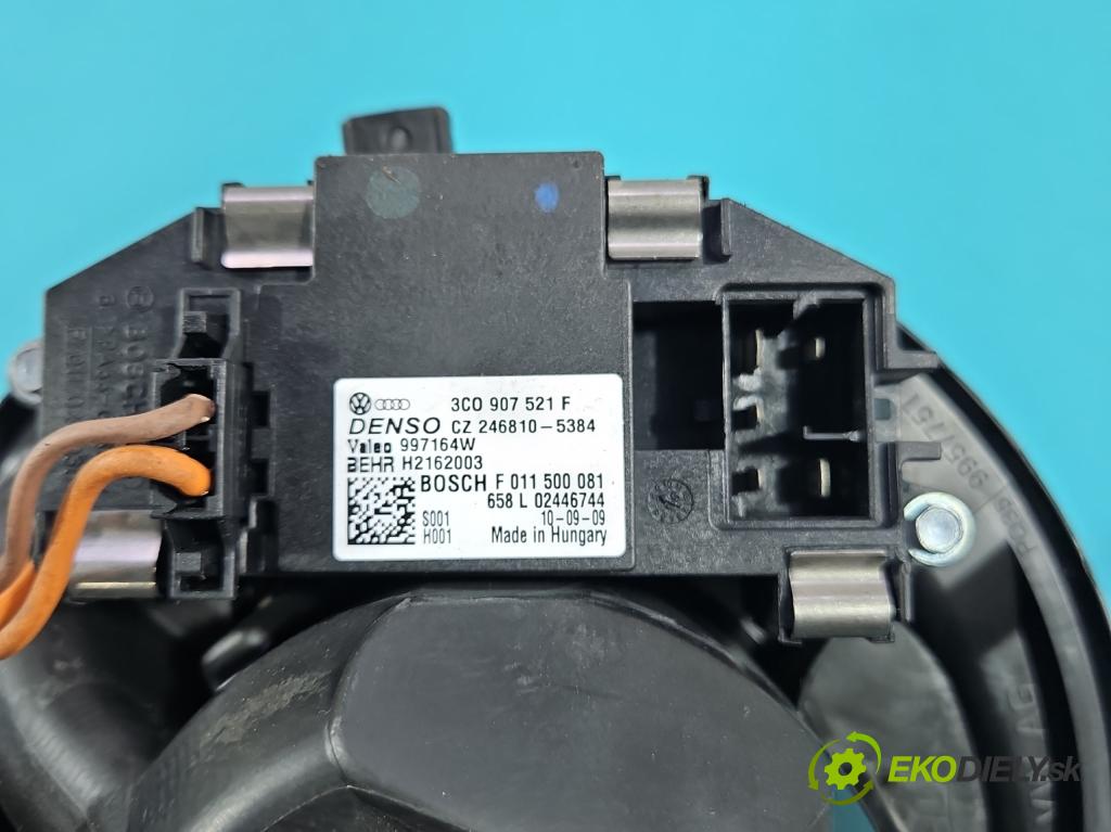 Vw Scirocco II 2008-2017 1.4 TSI 122 HP manual 90 kW 1390 cm3 3- ventilátor vzduchu 3C0907521F